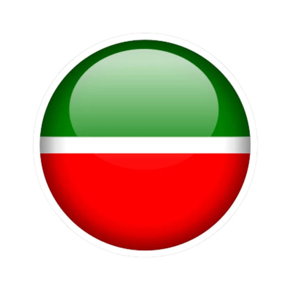 Flag orb Tatarstan (Russia) STICKER Vinyl Kiss-Cut Decal 6 Inch White - The Sticker Space