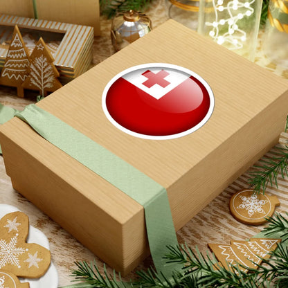 Flag orb Tonga (Tonga) STICKER Vinyl Kiss-Cut Decal - The Sticker Space