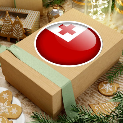 Flag orb Tonga (Tonga) STICKER Vinyl Kiss-Cut Decal - The Sticker Space