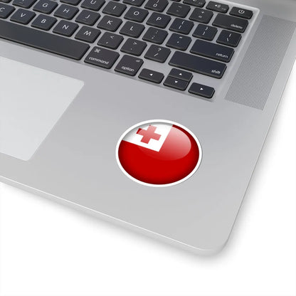 Flag orb Tonga (Tonga) STICKER Vinyl Kiss-Cut Decal - The Sticker Space