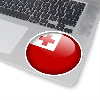 Flag orb Tonga (Tonga) STICKER Vinyl Kiss-Cut Decal - The Sticker Space