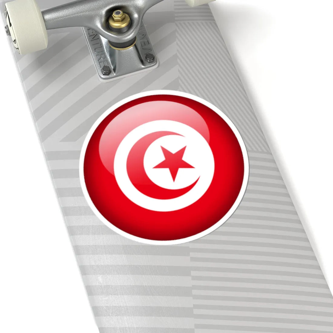 Flag orb Tunisia (Tunisia) STICKER Vinyl Kiss-Cut Decal - The Sticker Space