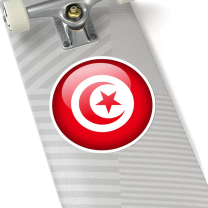 Flag orb Tunisia (Tunisia) STICKER Vinyl Kiss-Cut Decal - The Sticker Space