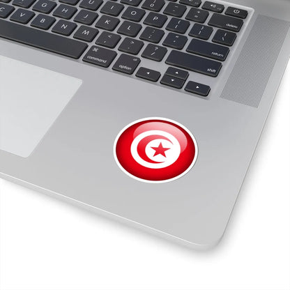 Flag orb Tunisia (Tunisia) STICKER Vinyl Kiss-Cut Decal - The Sticker Space