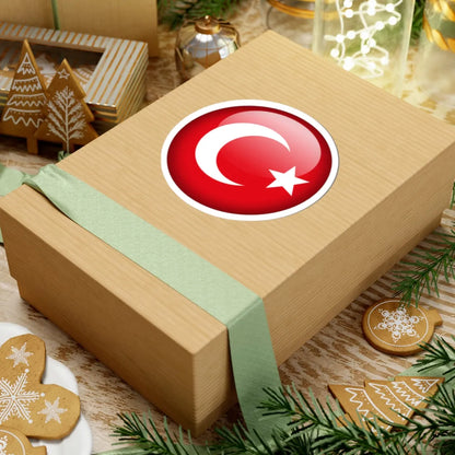 Flag orb Turkey (Turkey) STICKER Vinyl Kiss-Cut Decal - The Sticker Space