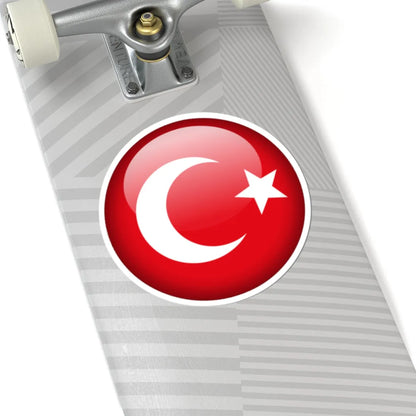 Flag orb Turkey (Turkey) STICKER Vinyl Kiss-Cut Decal - The Sticker Space