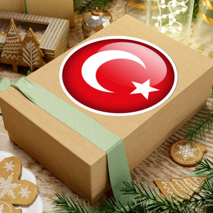 Flag orb Turkey (Turkey) STICKER Vinyl Kiss-Cut Decal - The Sticker Space