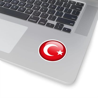 Flag orb Turkey (Turkey) STICKER Vinyl Kiss-Cut Decal - The Sticker Space