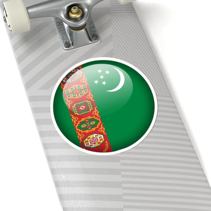Flag orb Turkmenistan (Turkmenistan) STICKER Vinyl Kiss-Cut Decal - The Sticker Space