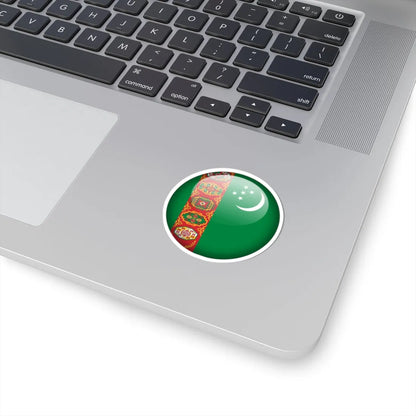 Flag orb Turkmenistan (Turkmenistan) STICKER Vinyl Kiss-Cut Decal - The Sticker Space