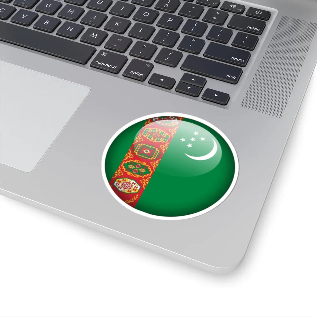 Flag orb Turkmenistan (Turkmenistan) STICKER Vinyl Kiss-Cut Decal - The Sticker Space