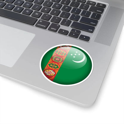 Flag orb Turkmenistan (Turkmenistan) STICKER Vinyl Kiss-Cut Decal - The Sticker Space