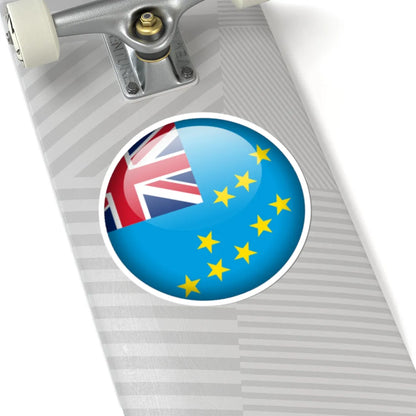 Flag orb Tuvalu (Tuvalu) STICKER Vinyl Kiss-Cut Decal - The Sticker Space