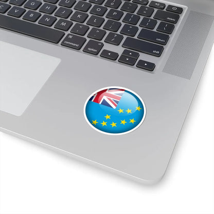 Flag orb Tuvalu (Tuvalu) STICKER Vinyl Kiss-Cut Decal - The Sticker Space