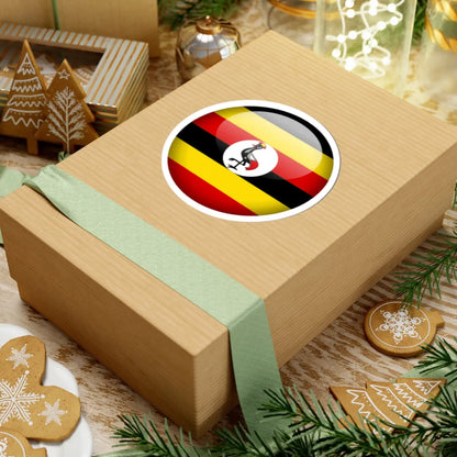 Flag orb Uganda (Uganda) STICKER Vinyl Kiss-Cut Decal - The Sticker Space