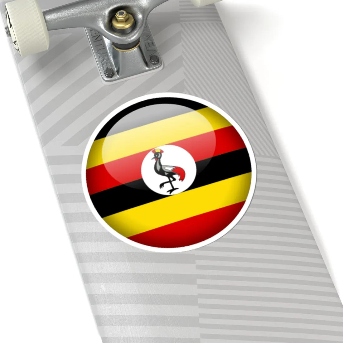 Flag orb Uganda (Uganda) STICKER Vinyl Kiss-Cut Decal - The Sticker Space