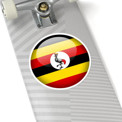 Flag orb Uganda (Uganda) STICKER Vinyl Kiss-Cut Decal - The Sticker Space