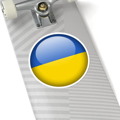 Flag orb Ukraine (Ukraine) STICKER Vinyl Kiss-Cut Decal - The Sticker Space