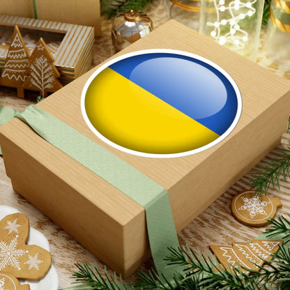 Flag orb Ukraine (Ukraine) STICKER Vinyl Kiss-Cut Decal - The Sticker Space