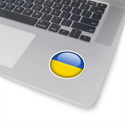 Flag orb Ukraine (Ukraine) STICKER Vinyl Kiss-Cut Decal - The Sticker Space
