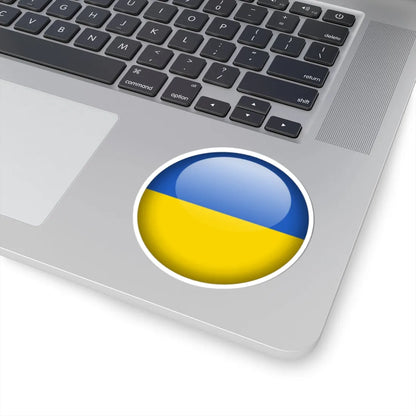 Flag orb Ukraine (Ukraine) STICKER Vinyl Kiss-Cut Decal - The Sticker Space