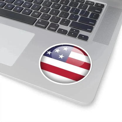 Flag orb USA (United States) STICKER Vinyl Kiss-Cut Decal - The Sticker Space