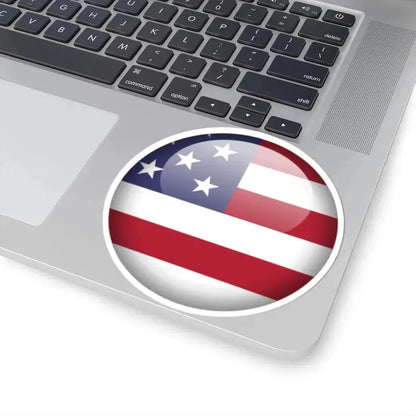 Flag orb USA (United States) STICKER Vinyl Kiss-Cut Decal - The Sticker Space