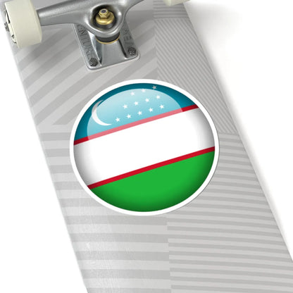 Flag orb Uzbekistan (Uzbekistan) STICKER Vinyl Kiss-Cut Decal - The Sticker Space