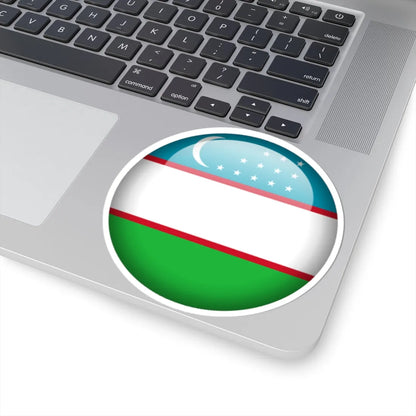 Flag orb Uzbekistan (Uzbekistan) STICKER Vinyl Kiss-Cut Decal - The Sticker Space