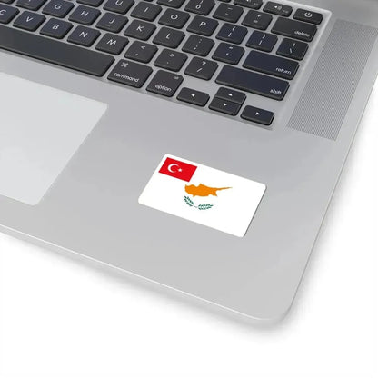 Flag proposed for the Turkish Republic of Northern Cyprus 1983 (Cyprus) STICKER Vinyl Kiss-Cut Decal - The Sticker Space