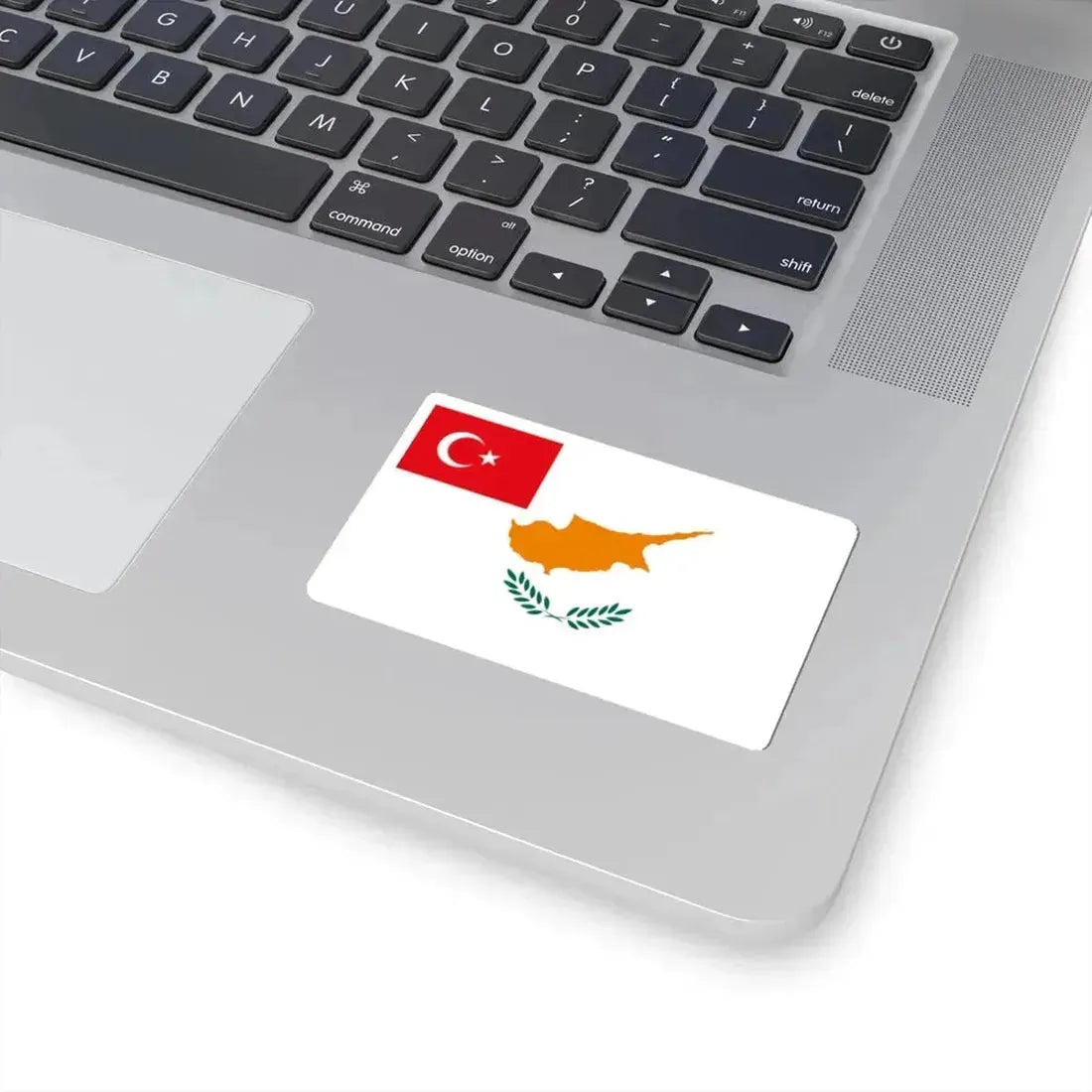 Flag proposed for the Turkish Republic of Northern Cyprus 1983 (Cyprus) STICKER Vinyl Kiss-Cut Decal - The Sticker Space