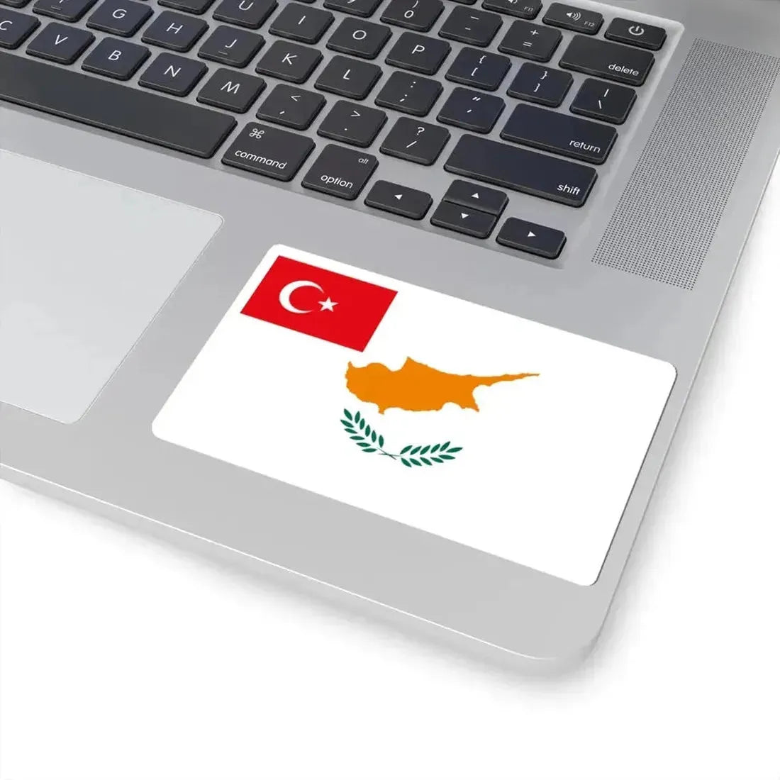 Flag proposed for the Turkish Republic of Northern Cyprus 1983 (Cyprus) STICKER Vinyl Kiss-Cut Decal - The Sticker Space
