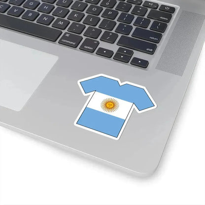 Flag shirt of Argentina (Argentina) STICKER Vinyl Kiss-Cut Decal - The Sticker Space