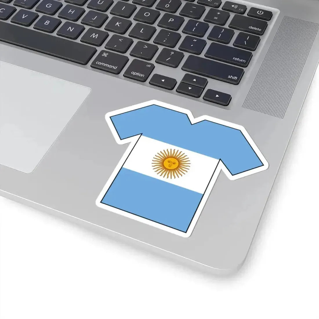 Flag shirt of Argentina (Argentina) STICKER Vinyl Kiss-Cut Decal - The Sticker Space