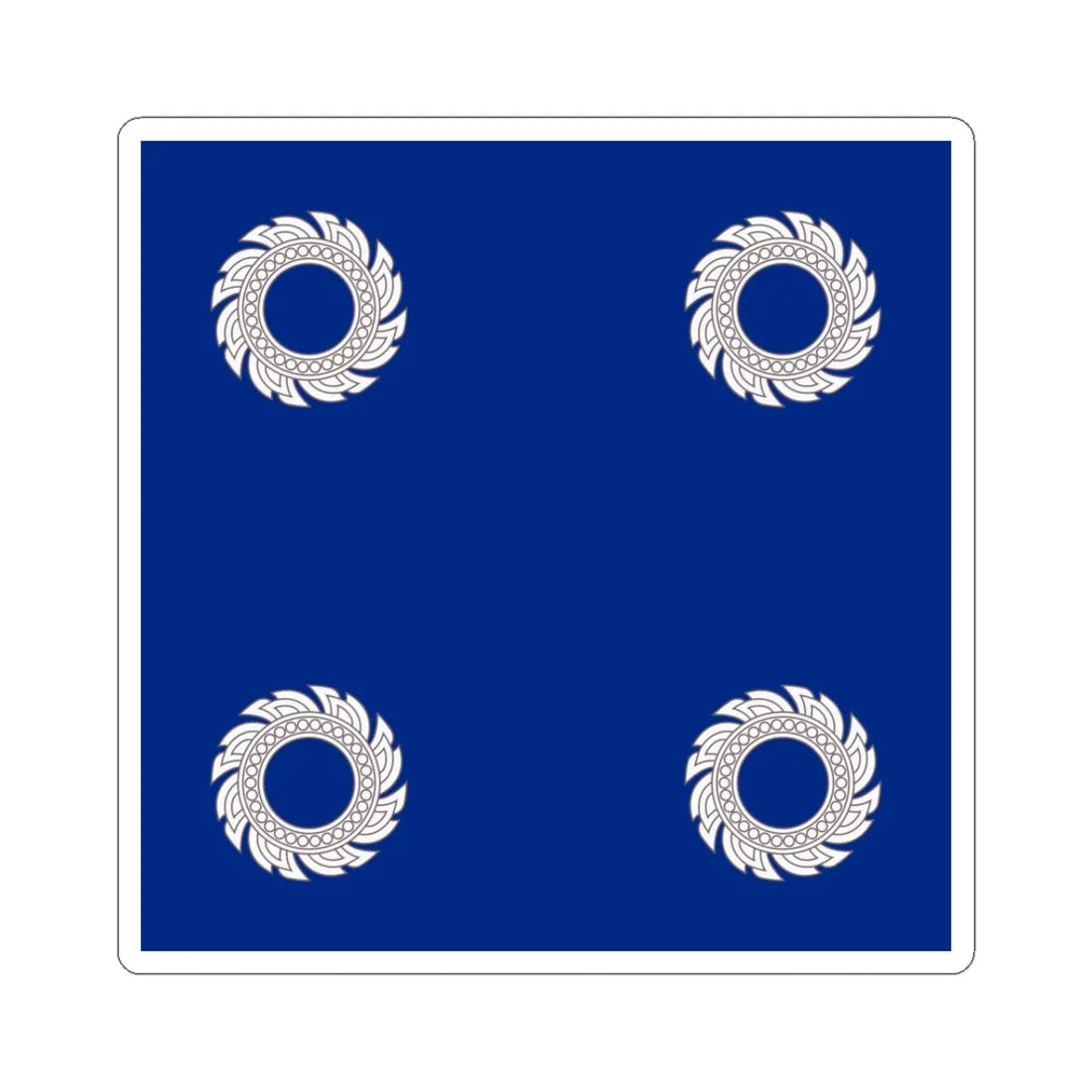 Flag Thai Admiral (Thailand) STICKER Vinyl Kiss-Cut Decal 3 Inch White - The Sticker Space