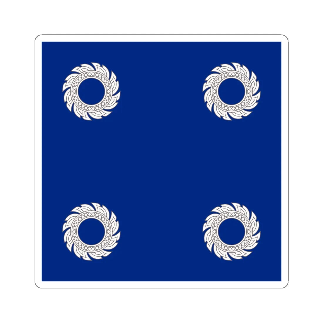 Flag Thai Admiral (Thailand) STICKER Vinyl Kiss-Cut Decal 6 Inch White - The Sticker Space