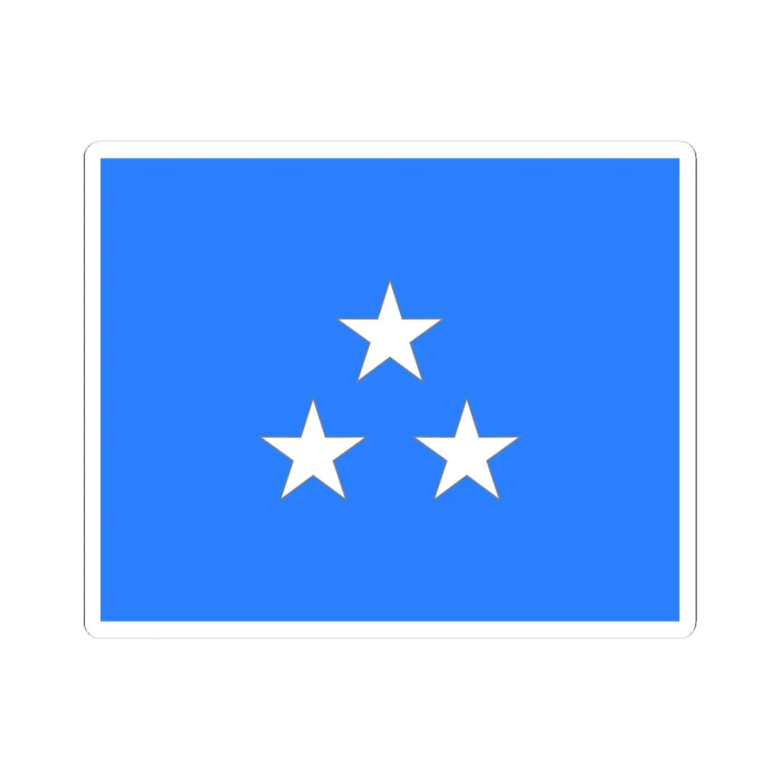 Flag Thai Air Marshal (Thailand) STICKER Vinyl Kiss-Cut Decal 3 Inch White - The Sticker Space