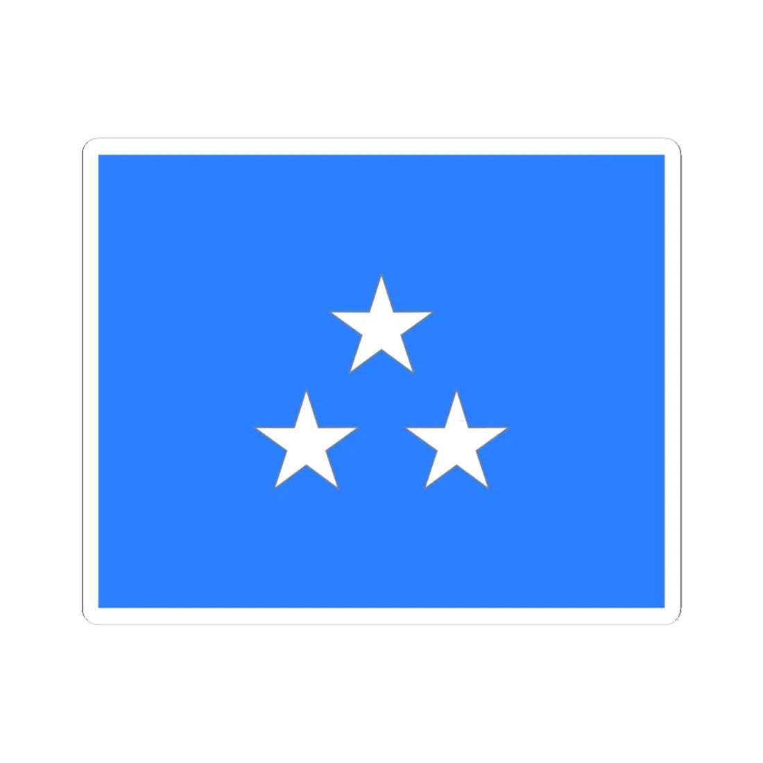 Flag Thai Air Marshal (Thailand) STICKER Vinyl Kiss-Cut Decal 4 Inch White - The Sticker Space