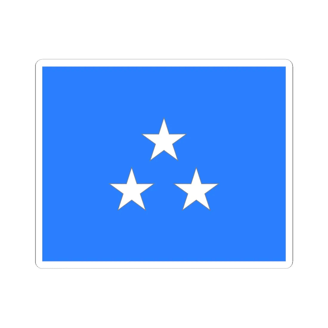 Flag Thai Air Marshal (Thailand) STICKER Vinyl Kiss-Cut Decal 6 Inch White - The Sticker Space