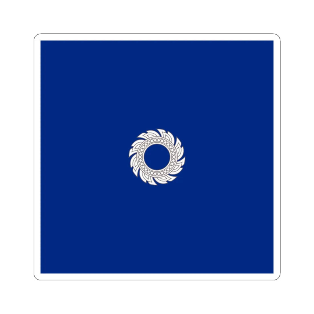 Flag Thai Commodore (Thailand) STICKER Vinyl Kiss-Cut Decal 2 Inch White - The Sticker Space