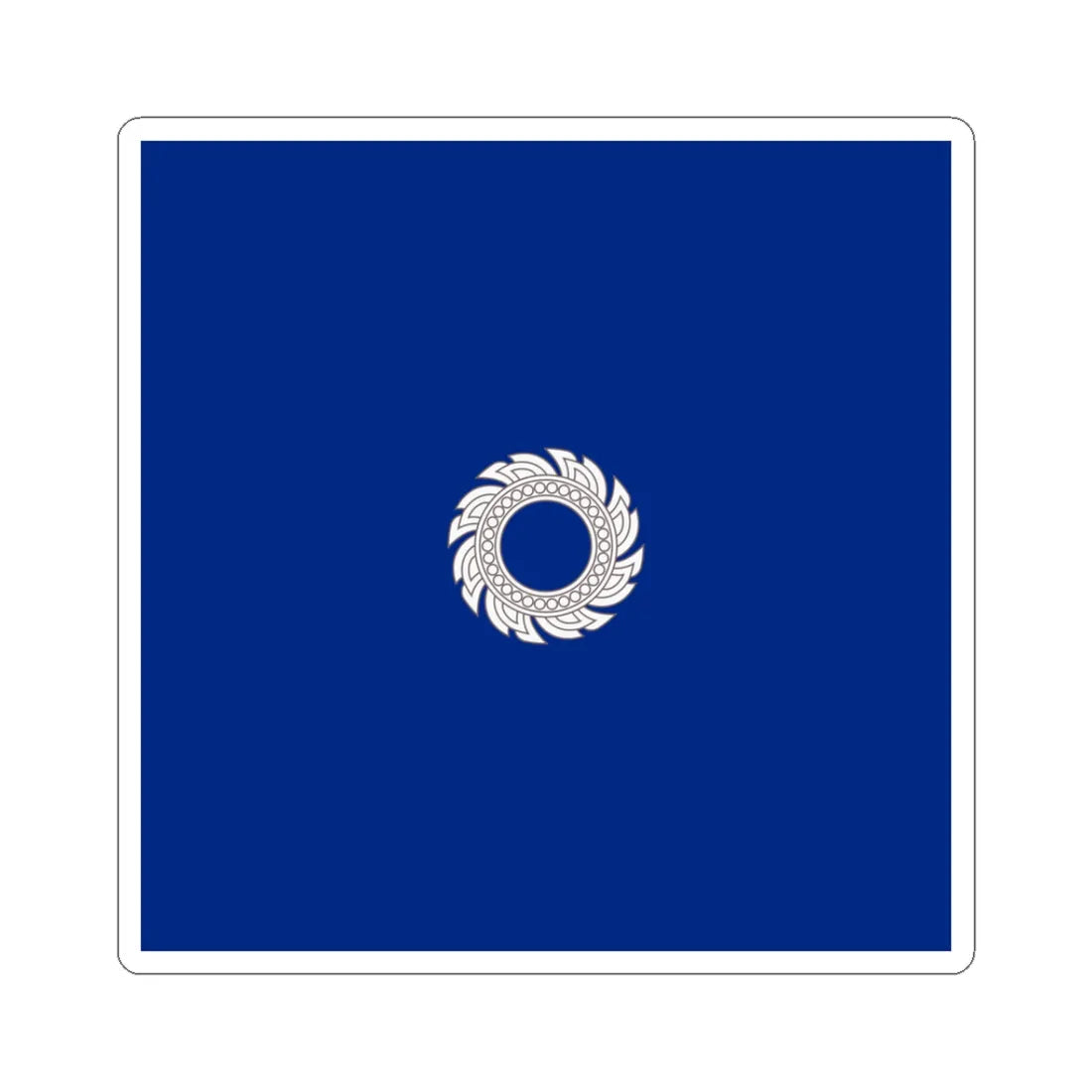 Flag Thai Commodore (Thailand) STICKER Vinyl Kiss-Cut Decal 3 Inch White - The Sticker Space