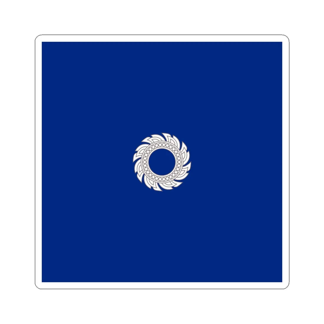 Flag Thai Commodore (Thailand) STICKER Vinyl Kiss-Cut Decal 4 Inch White - The Sticker Space