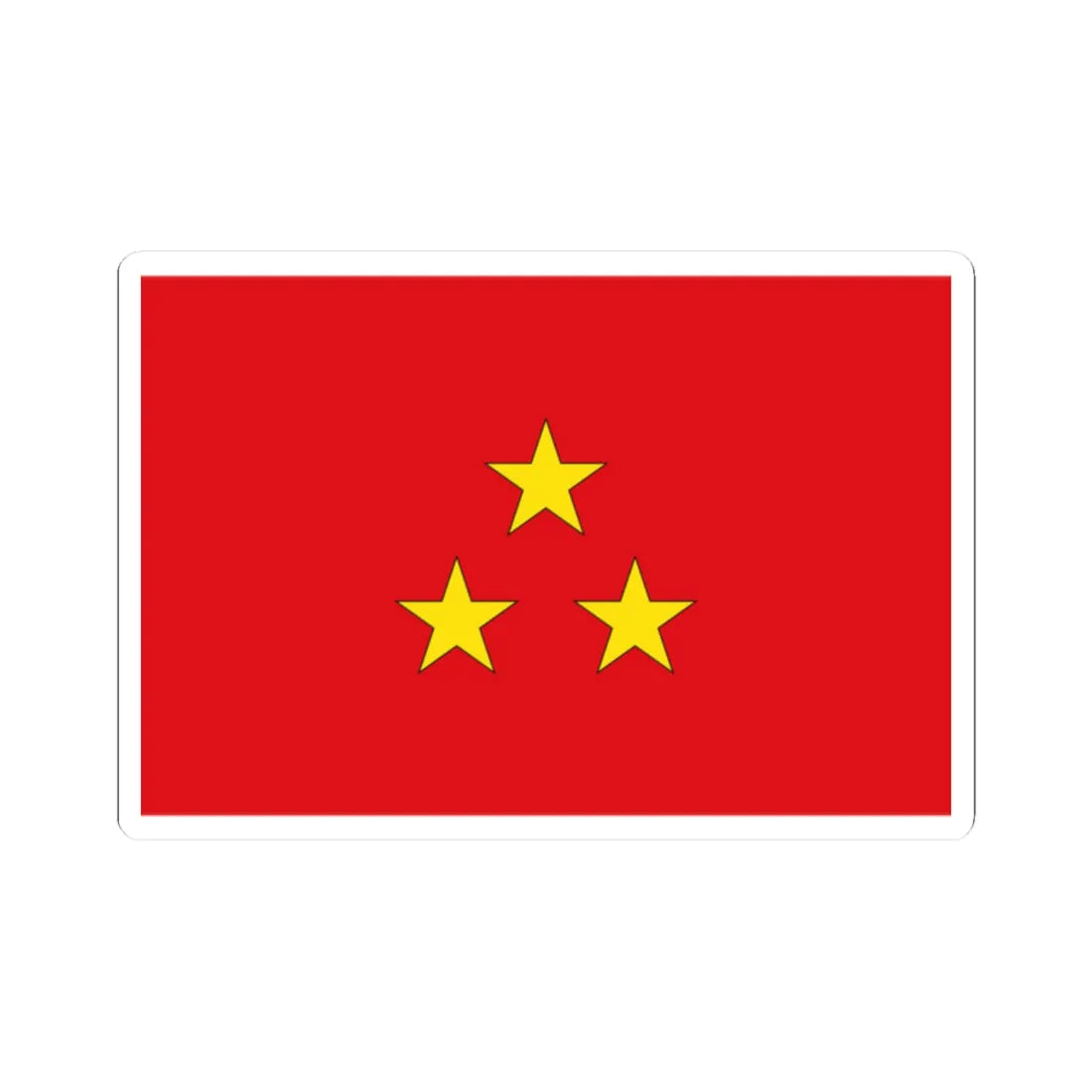 Flag Thai Lieutenant General (Thailand) STICKER Vinyl Kiss-Cut Decal 2 Inch White - The Sticker Space