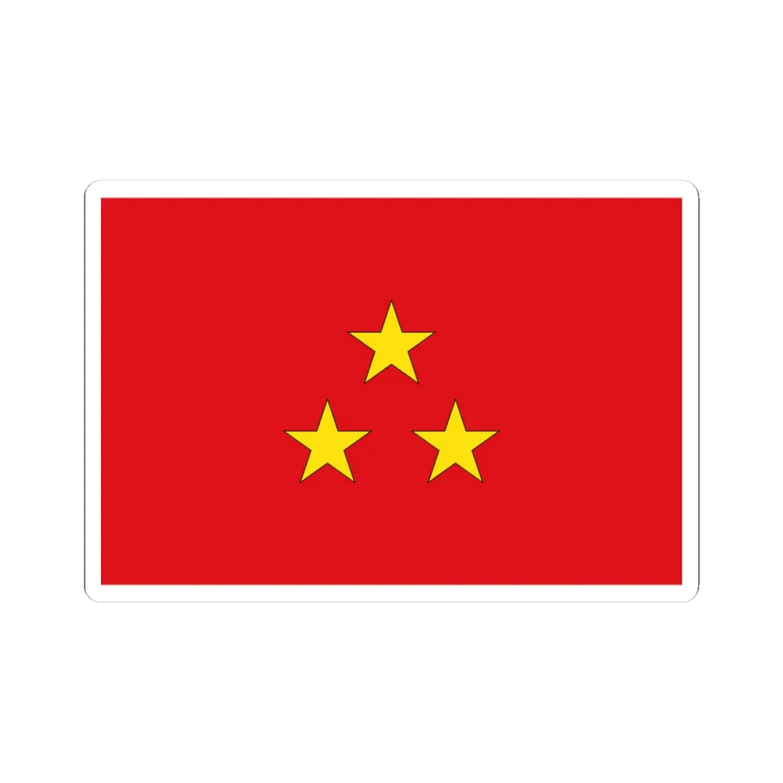 Flag Thai Lieutenant General (Thailand) STICKER Vinyl Kiss-Cut Decal 3 Inch White - The Sticker Space