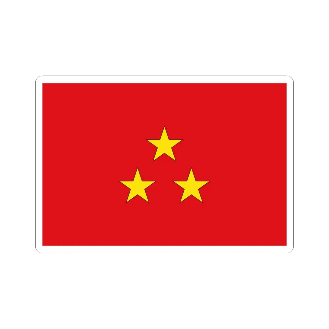 Flag Thai Lieutenant General (Thailand) STICKER Vinyl Kiss-Cut Decal 4 Inch White - The Sticker Space