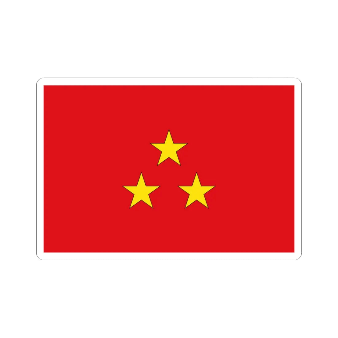 Flag Thai Lieutenant General (Thailand) STICKER Vinyl Kiss-Cut Decal 6 Inch White - The Sticker Space