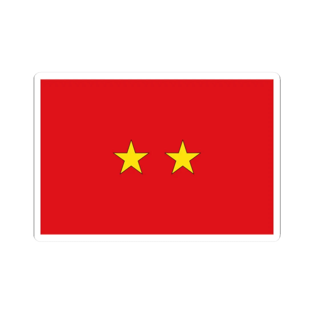 Flag Thai Major General (Thailand) STICKER Vinyl Kiss-Cut Decal 2 Inch White - The Sticker Space