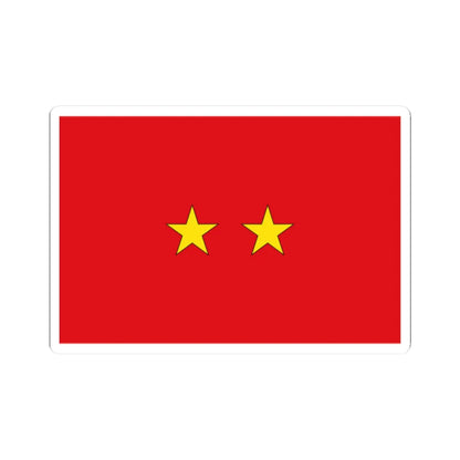 Flag Thai Major General (Thailand) STICKER Vinyl Kiss-Cut Decal 2 Inch White - The Sticker Space