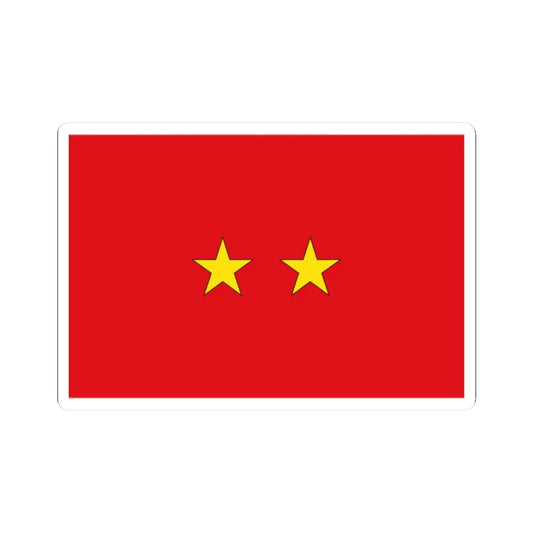 Flag Thai Major General (Thailand) STICKER Vinyl Kiss-Cut Decal 2 Inch White - The Sticker Space