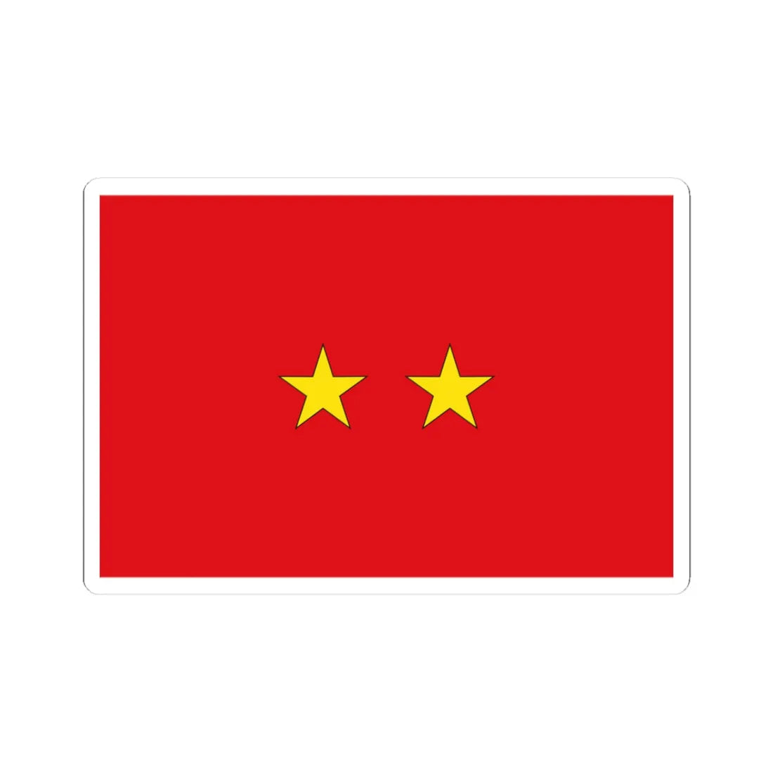 Flag Thai Major General (Thailand) STICKER Vinyl Kiss-Cut Decal 3 Inch White - The Sticker Space